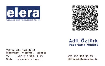 Statik Kartvizit QR Kodu Örneği