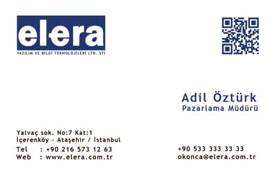 Dinamik Kartvizit QR Kodu Örneği