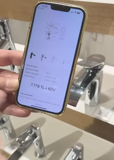 Showroom için ürün QR kodu
