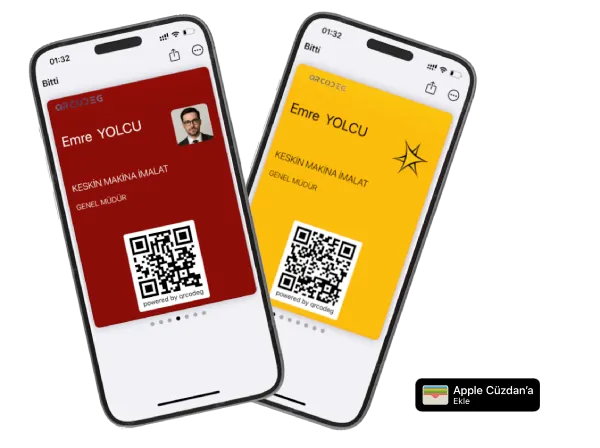 Apple Cüzdan'a Kartvizit Ekleme