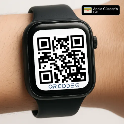 Apple Watch Kartvizit QR kodu Ekleme. Apple Cüzdan'a Kartvizit Ekleme