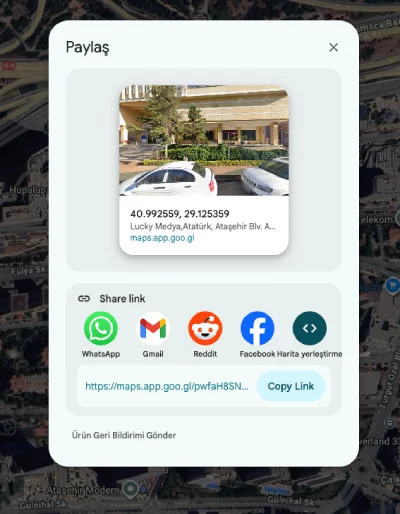 Location sharing with QR code